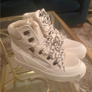 Madden Girl White High-Top Sneakers